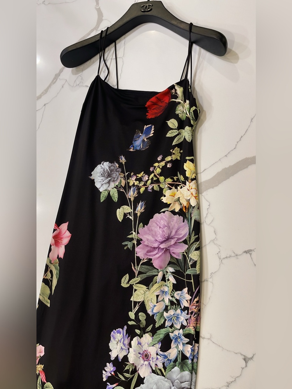 NEW Alice + Olivia Fifi Maxi Dress In Black Size 10 - Picture 4 of 16